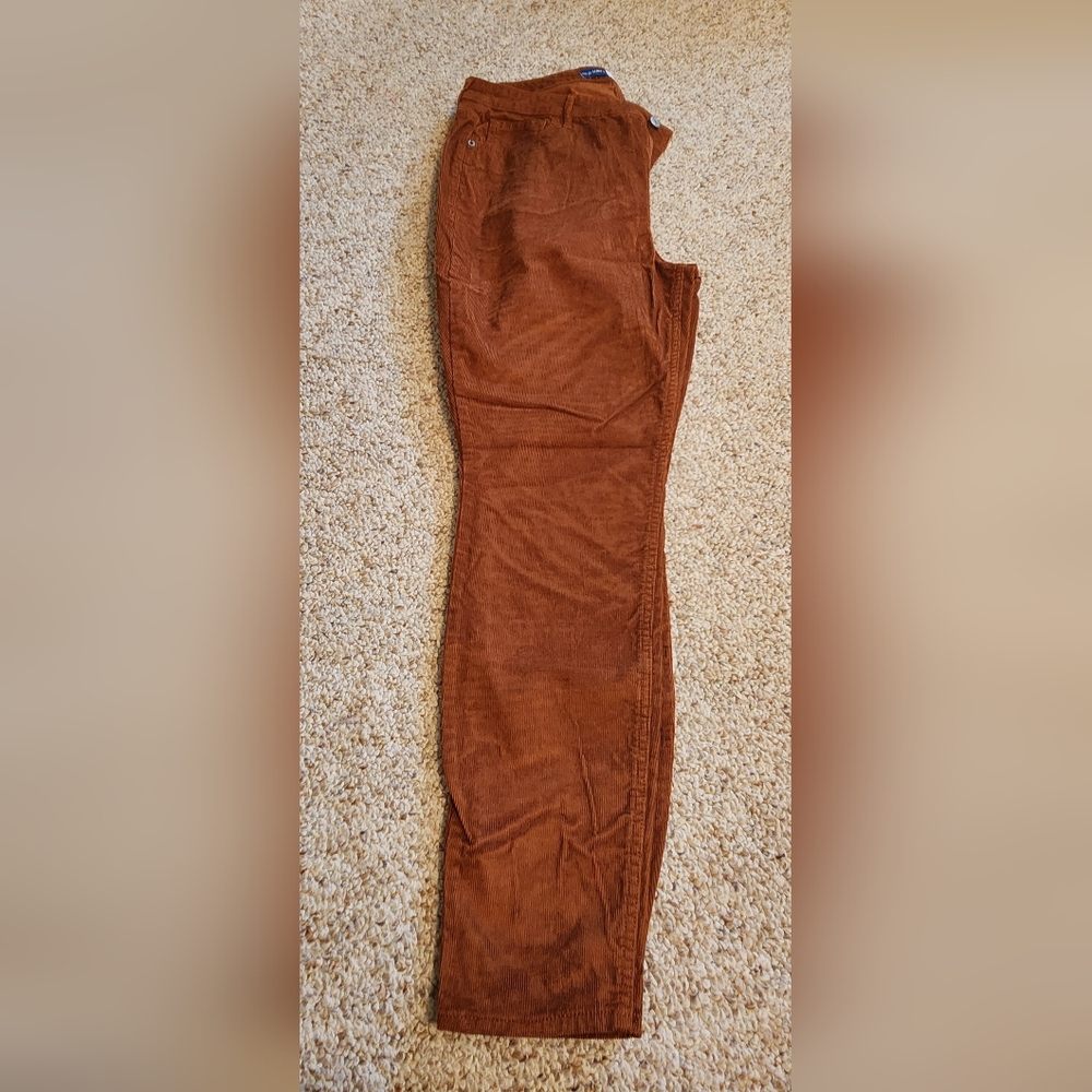 Old Navy High-Rise Rockstar Super Skinny Corduroy Pant in Dark Orange - Size 14